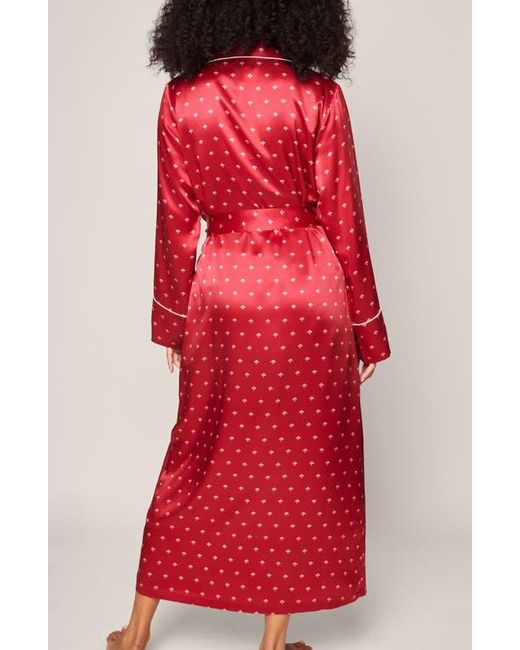 Petite Plume Red Mulberry Silk Robe
