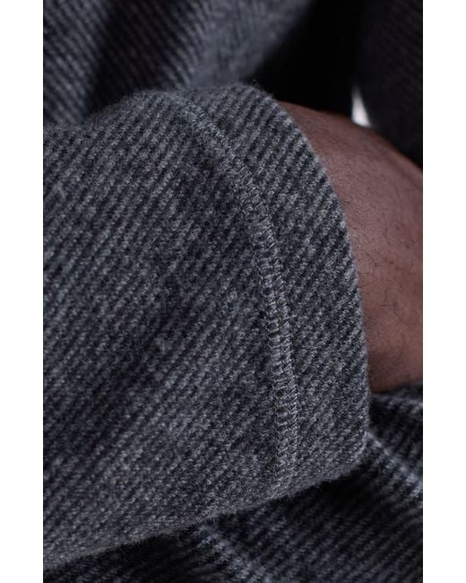 Bugatchi Blue Brushed Cotton Blend Quarter Zip Pullover for men