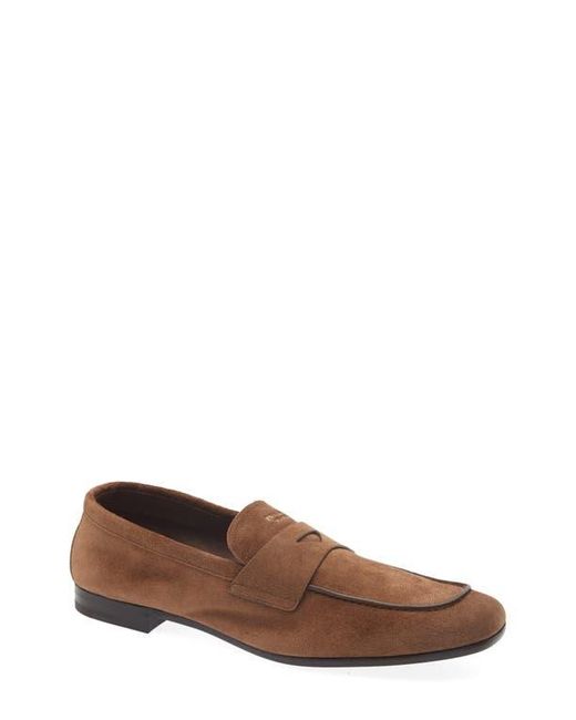 Prada Brown Piped Loafer