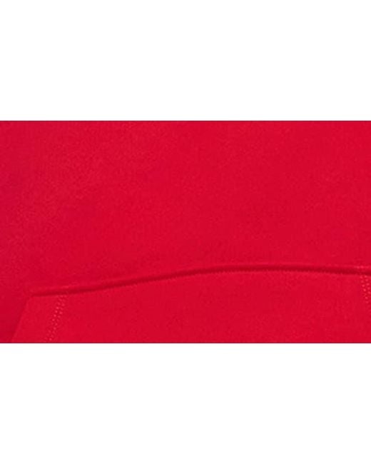 Helmut Lang Red Sketch Compact Cotton Graphic Hoodie for men