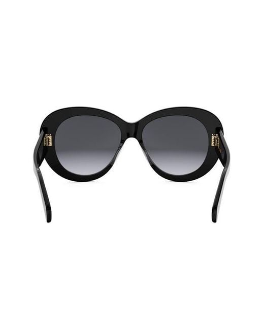 Céline Black Triomphe 55Mm Gradient Butterfly Sunglasses