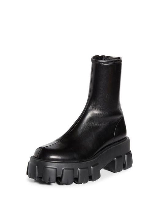 Prada Black Monolith Lug Sole Bootie