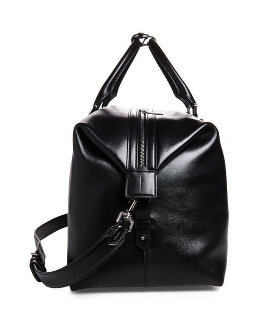 Dolce & Gabbana Black Roma Leather Duffle Bag for men