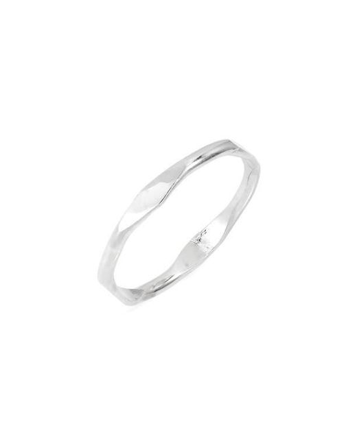 Nashelle White Lume Stackable Ring