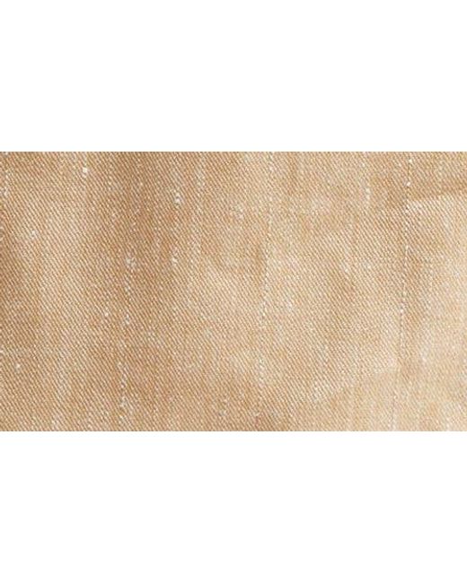 Eleventy Natural Double Breasted Linen & Wool Jacket