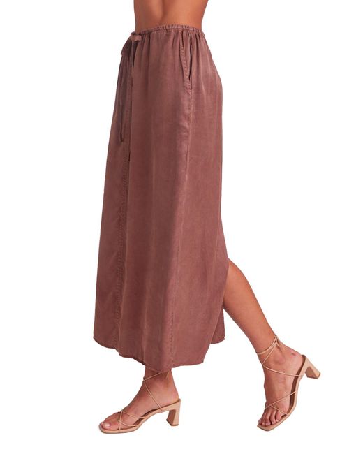 Bella Dahl Red Whitney Midi Skirt