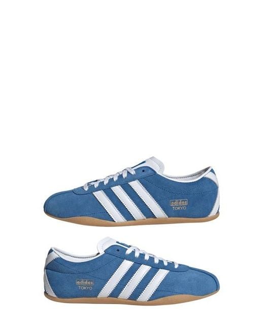 Adidas Blue Tokyo Low Top Suede Sneaker