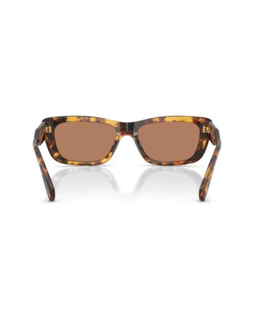 Miu Miu Brown 56Mm Rectangular Sunglasses