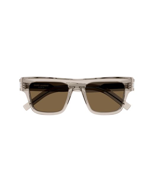 Saint Laurent Natural 51mm Rectangular Sunglasses for men