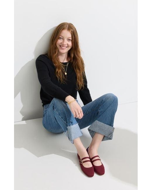 Rothy's Red The Double Buckle Mary Jane