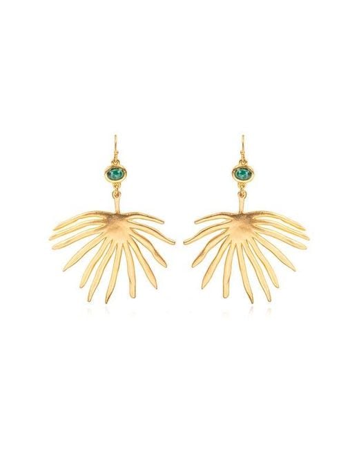 Sequin Metallic Marina Drop Earrings