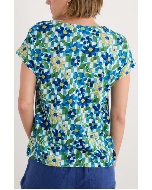Seasalt Cornwall Blue Studio Glass Organic Cotton Button-Up Top