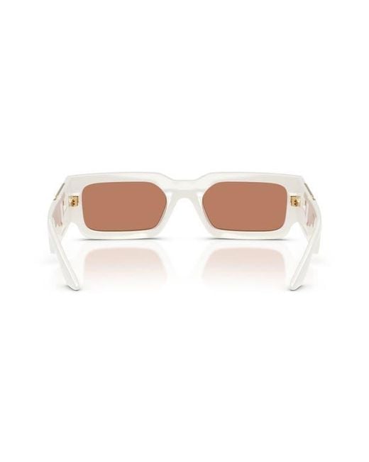Versace Brown 54Mm Rectangular Sunglasses for men