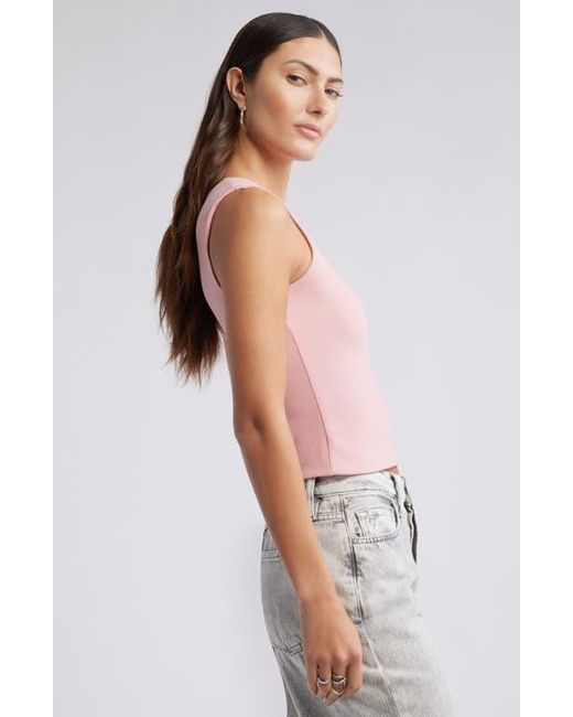 Open Edit Red Smooth Edit Crewneck Tank
