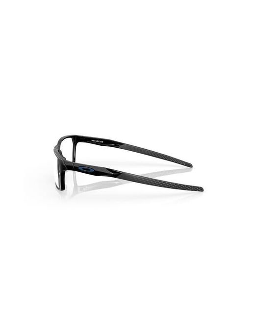 Oakley Black 55Mm Rectangle Optical Glasses for men