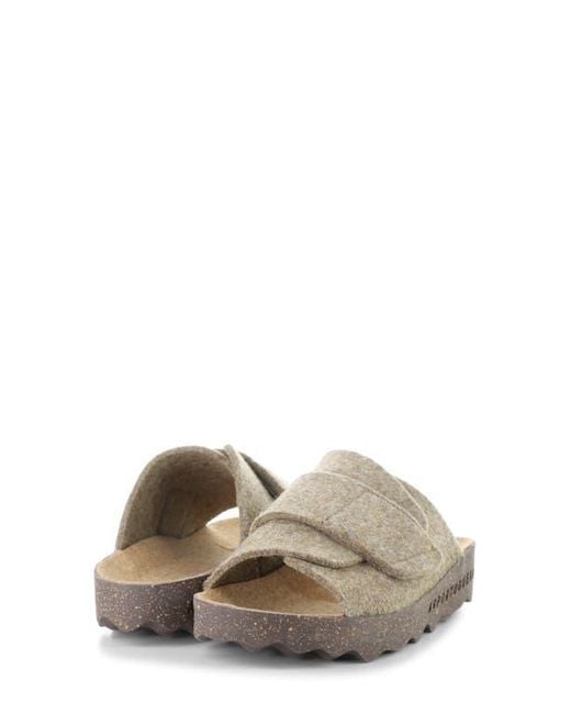 ASPORTUGUESAS Gray Clavi Wool Felt Slide Sandal