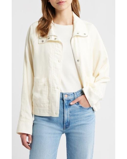 Bernardo White Crop Utility Jacket