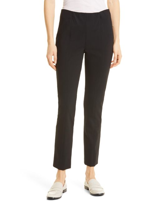 Misook Straight Leg Ponte Knit Pants in Black Lyst