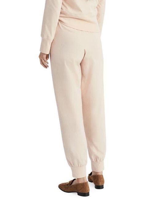 Mango Natural Tapered Cotton Joggers