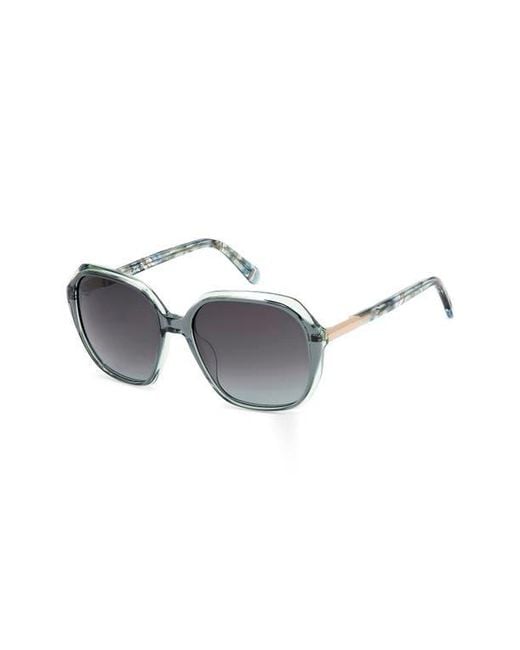 Fossil Gray 54Mm Gradient Rectangular Sunglasses