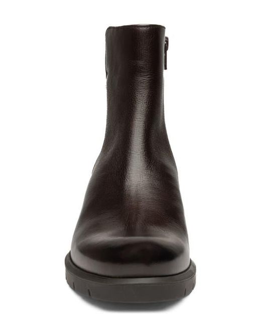 Ara Brown Plum Side Zip Bootie