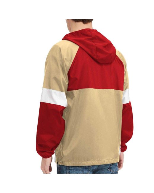 Men's Tommy Hilfiger Scarlet San Francisco 49ers Full-Zip Varsity Jacket