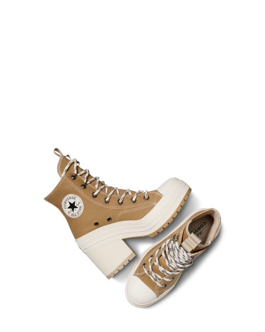 Converse Natural Chuck 70 De Luxe Block Heel Sneaker