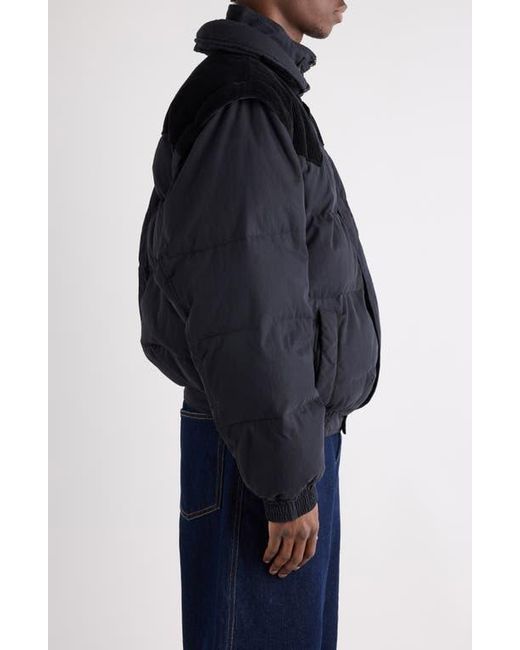Isabel Marant Black Dawson Down Convertible Jacket for men
