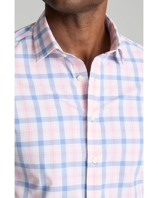 UNTUCKit White Winwood Check Performance Button-Up Shirt for men