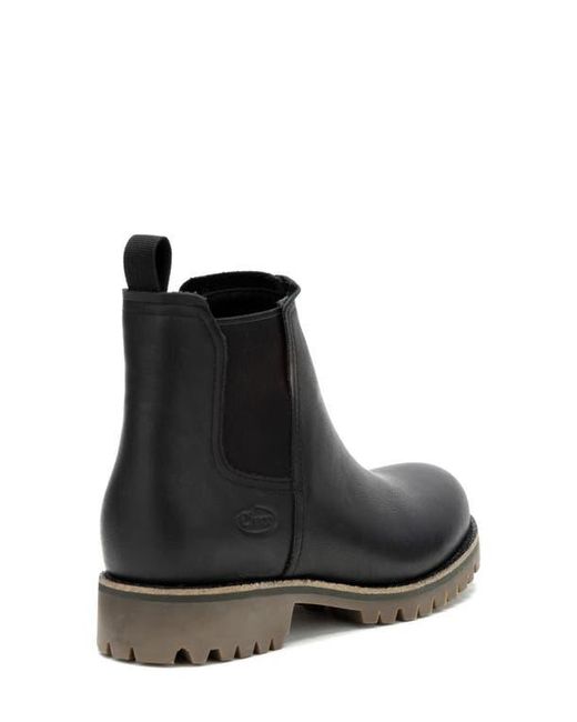 Chaco Black Fields Waterproof Chelsea Boot