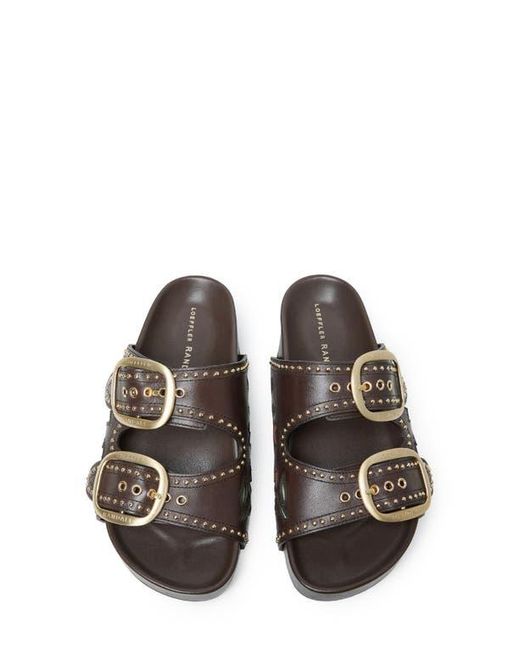 Loeffler Randall Brown Eve Studded Platform Sandal