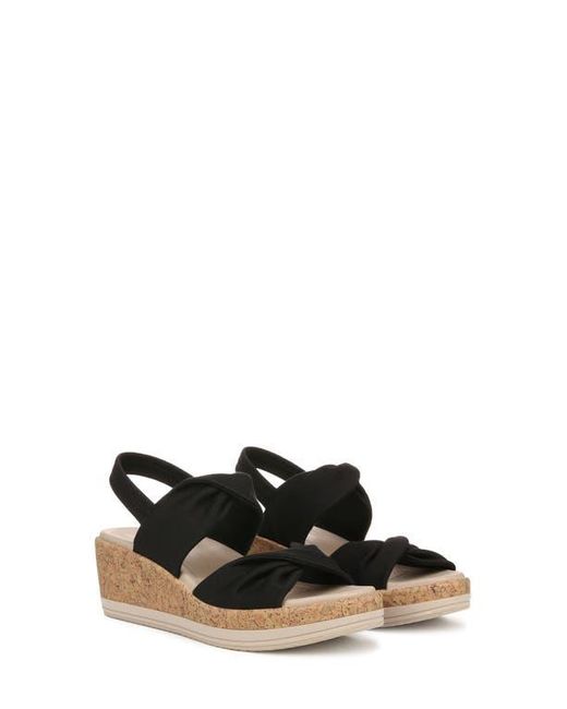 LifeStride Black Riley Slingback Wedge