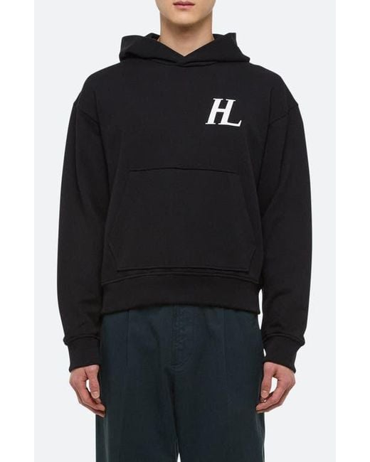 Helmut Lang Black Capsule Logo Graphic Hoodie for men