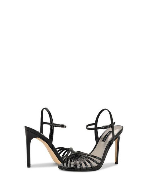 Nine West Black Meripen Ankle Strap Sandal