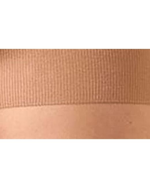 Memoi Brown Cotton On Top Crystal Top Tights