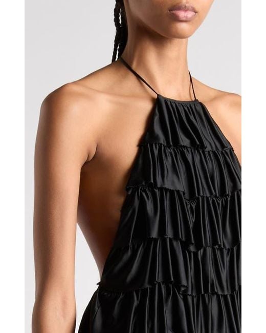 ワンピース TOM FORD DRAPED LUSTROUS JERSEY MINI COCKTAIL DRESS Tom Ford Draped Lustrous Jersey Mini Cocktail Dress In Black