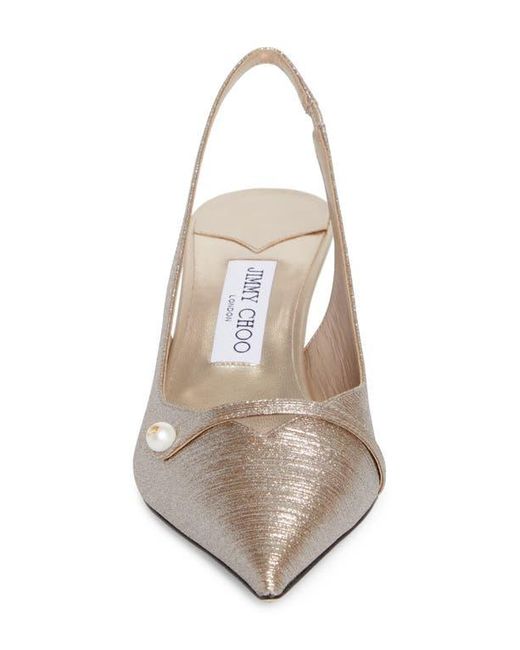 Jimmy Choo Multicolor Amita Kitten Heel Slingback Pump