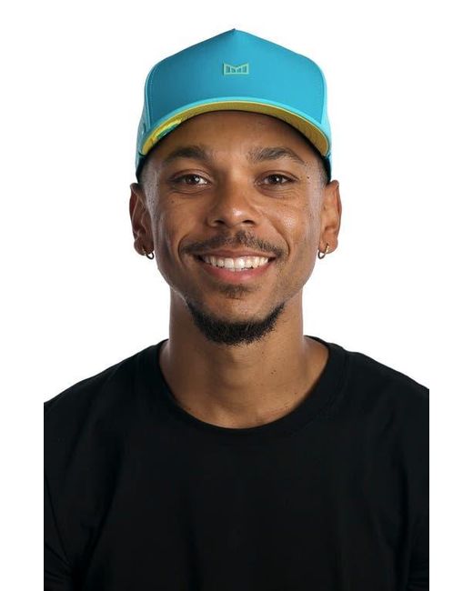 Melin Blue Odysea Rope Bulls Icon Hydro Performance Snapback Hat for men