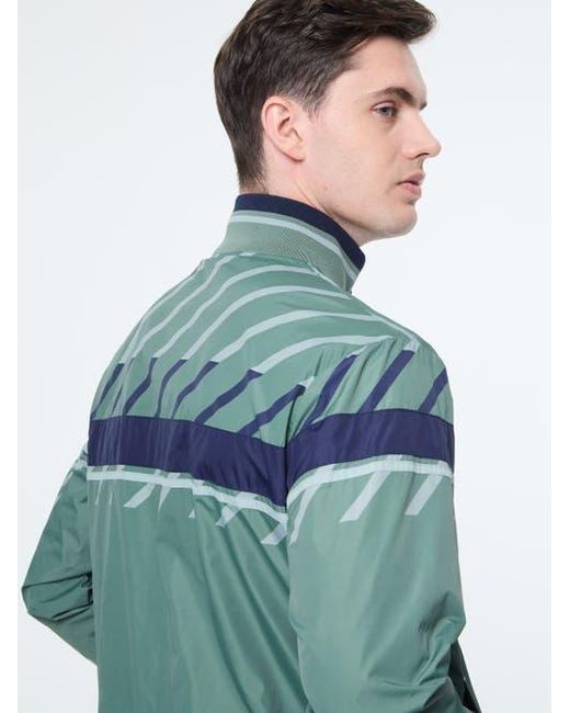 Sergio Tacchini Green Quadretto Track Jacket for men