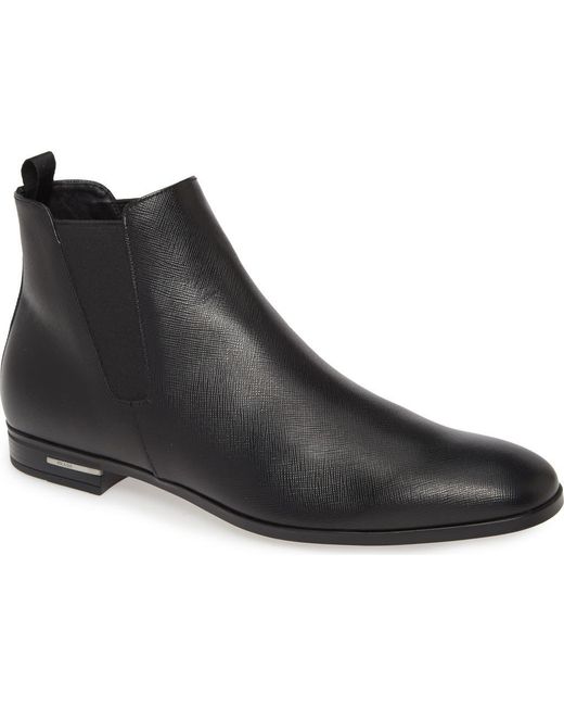Prada Black Chelsea Boot for men