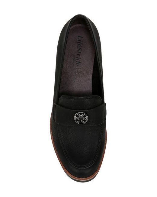 LifeStride Black Zed Wedge Loafer
