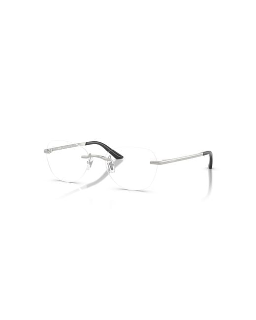 Versace Metallic 55Mm Irregular Optical Glasses