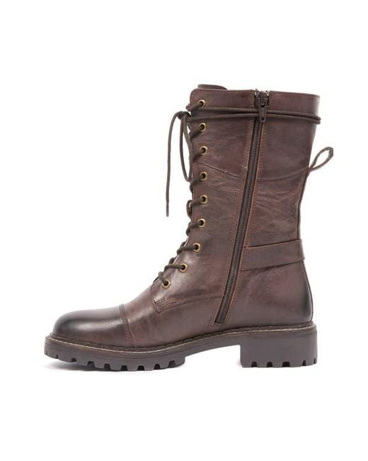 Celtic & Co. Brown Tall Ankle Lace Up Boot