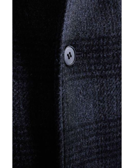 Bugatchi Black Glen Plaid Jacket for men