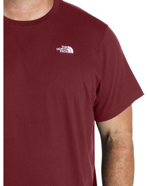 The North Face Red Big & Tall Big Evolution Dome T-Shirt for men