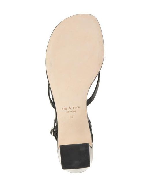 Rag & Bone White Gemma Ankle Strap Sandal
