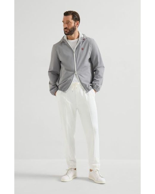 Brunello Cucinelli Gray Nylon Jacket for men