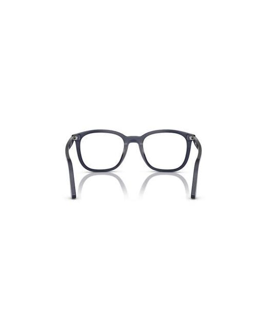 Persol Blue 50Mm Rectangle Optical Glasses