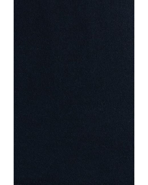Boss Blue Fidenka Virgin Wool Polo Sweater