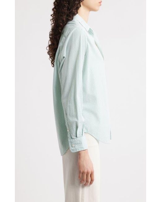 Frank & Eileen Blue Eileen Stripe Relaxed Button-Up Shirt